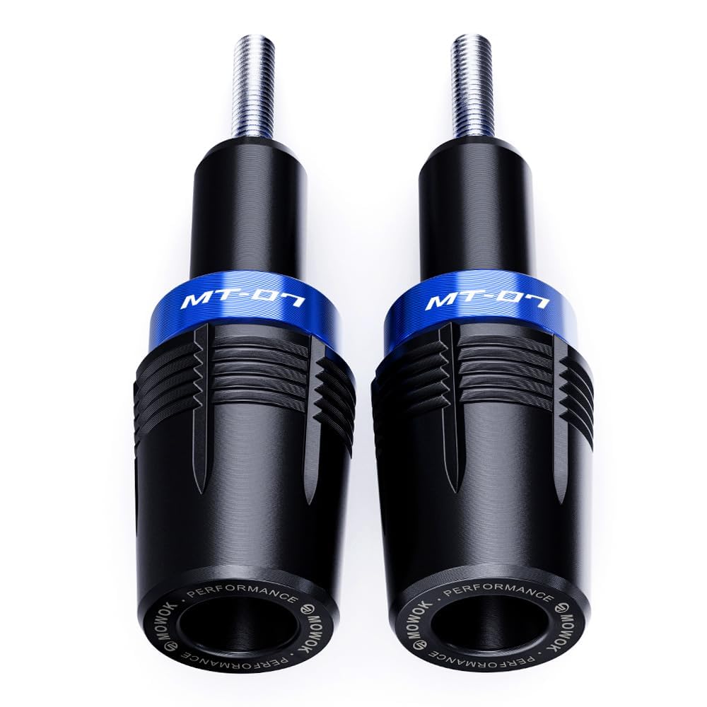 MOWOK Tamponi Paratelaio Moto Accessori per MT 07 MT07 2025 FZ07 MT-07 Tracer 700 mt 07 2014-2021 2022 2023 2024 Tamponi Paratelaio Protezioni del Telaio Anticaduta Protezione (Blu)