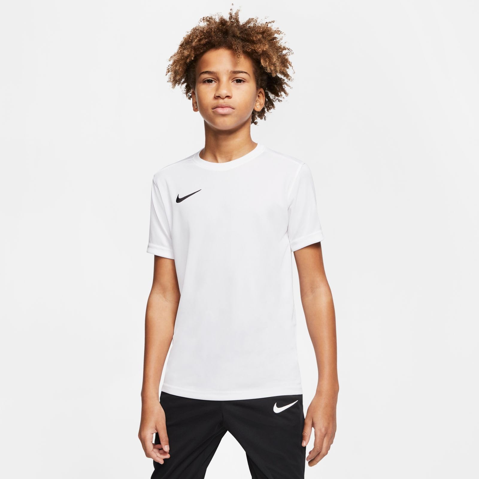 Nike Unisex Niños Camiseta de Manga Corta Nk Df Park 7, White y Black, BV6741-100, S