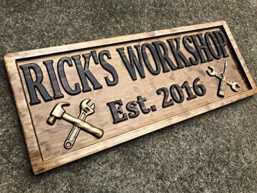Custom-Workshop-Sign-Wooden-Gifts-for-Men-Gifts-For-Him-Husband-Gift-Custom-Garage-Sign-Wooden-Shop-Sign-Personalized-Man-Birthday-Fathers-Day-Gift Custom Workshop Sign Wooden Gifts for Men Gifts For Him Husband Gift Custom Garage Sign Wooden Shop Sign Personalized Man Birthday Fathers Day Gift