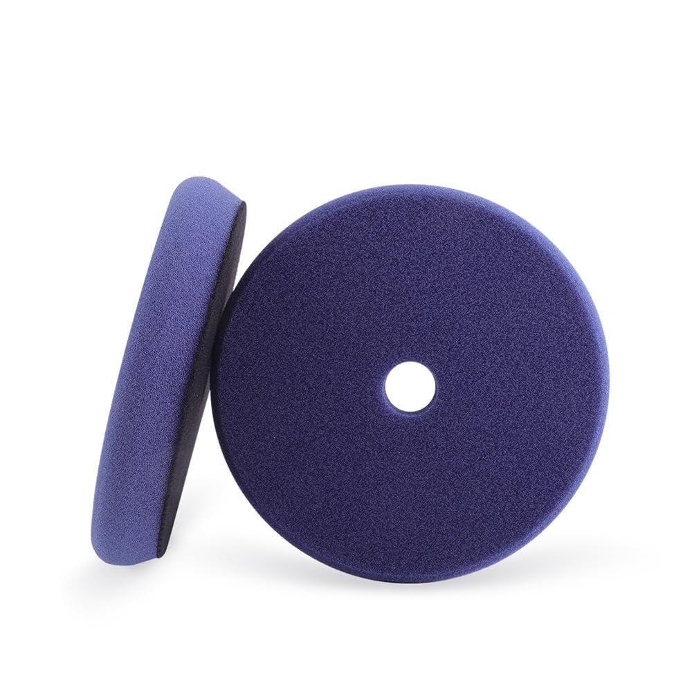 SPTA PRO Blue Moderate-Cut Foam Polishing Pads, 1Pc 5 Inch 125mm Backing Plate Compound Buffing Polishing Sponge Pads for Car Buffer Polisher Compounding, Polishing and Waxing -SF502