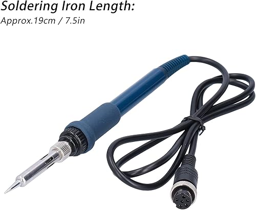 Miniatura 3 de Mango de soldadura de repuesto con enchufe de 6 pines, DC 26V 60W Estación de soldadura universal lápiz de hierro adecuado para 936B, 907B