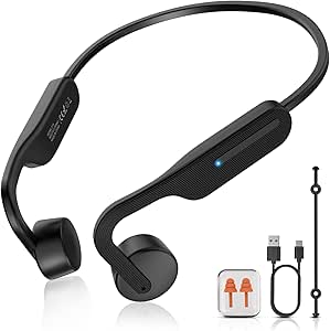 Bone Conduction Headphones Wireless Headphones Bluetooth 6.0 Open Ear Headphones 10H Playtime Sports Earphones with Mic, IPX6 Waterproof Headset for Running,Cycling, Hiking, Driving asin的图片