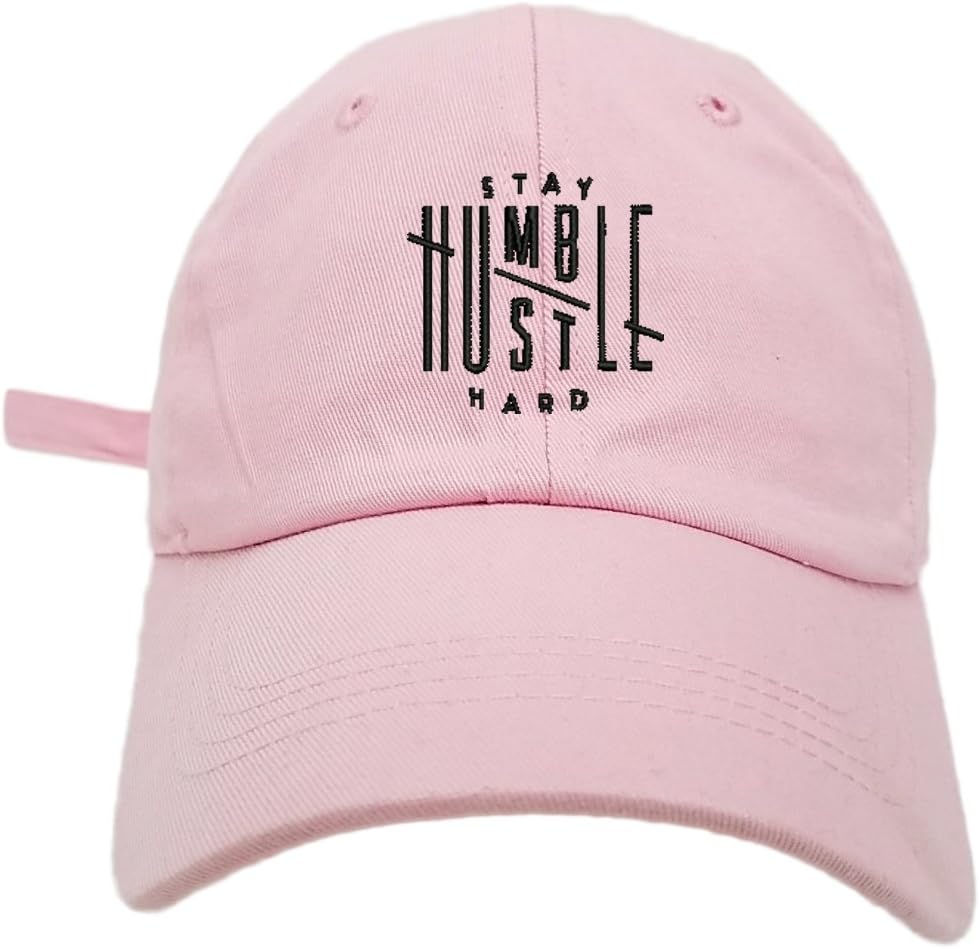TheMonstaHumble Stay Hard Logo Style Dad Hat Washed Cotton Polo Baseball Cap