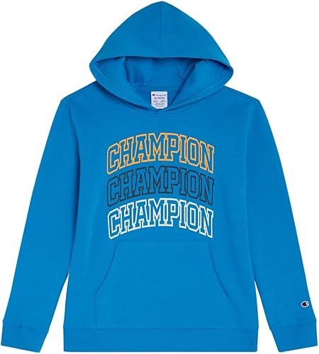 Champion Boys Fashion Hoodie Pullover Sweatshirt for Kids with Stylish Embellishments
