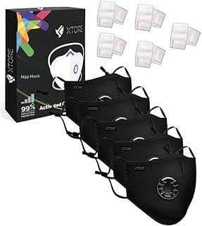 Certified N99 FDA CE Washable Mask with Replaceable 5 layer filter