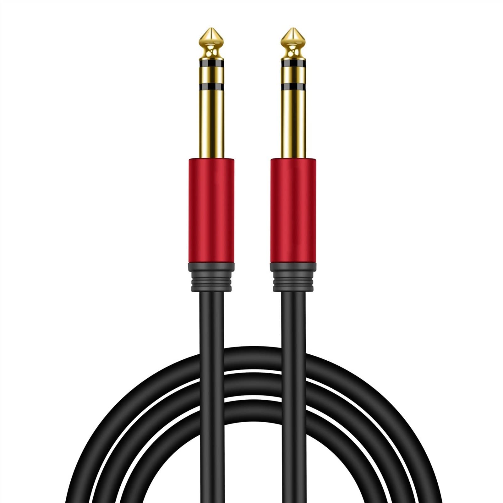 Gitarren instrumentenkabel 6.3/6.5mm 1/4 '' Bis 1/4 '' Gitarre 1/4 Zoll Bass Tastaturkabel Für Elektrische Mandoline (Size : 6 m)