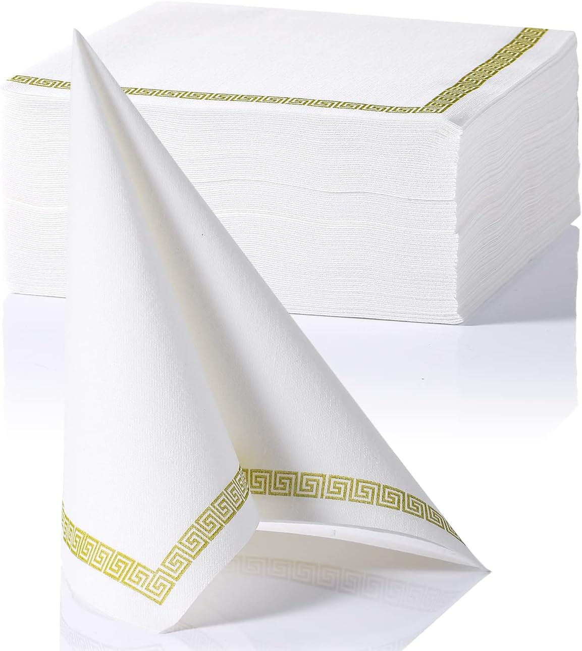 MORGIANA Airlaid Napkins Paper, Disposable Napkins Fabric-Like Decoration Napkins for Wedding, Party, Birthday, Dinner, Christmas, 40 x 40 cm, Pack of 50