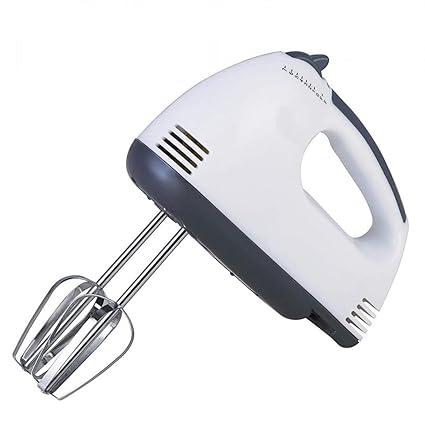 Scarlett Electric Egg Beater Scarlet Hand Mixer for Cake Making with Stainless Steel Hooks,Egg Beater with Rods for Eggs Beating Dough Kneading Cake