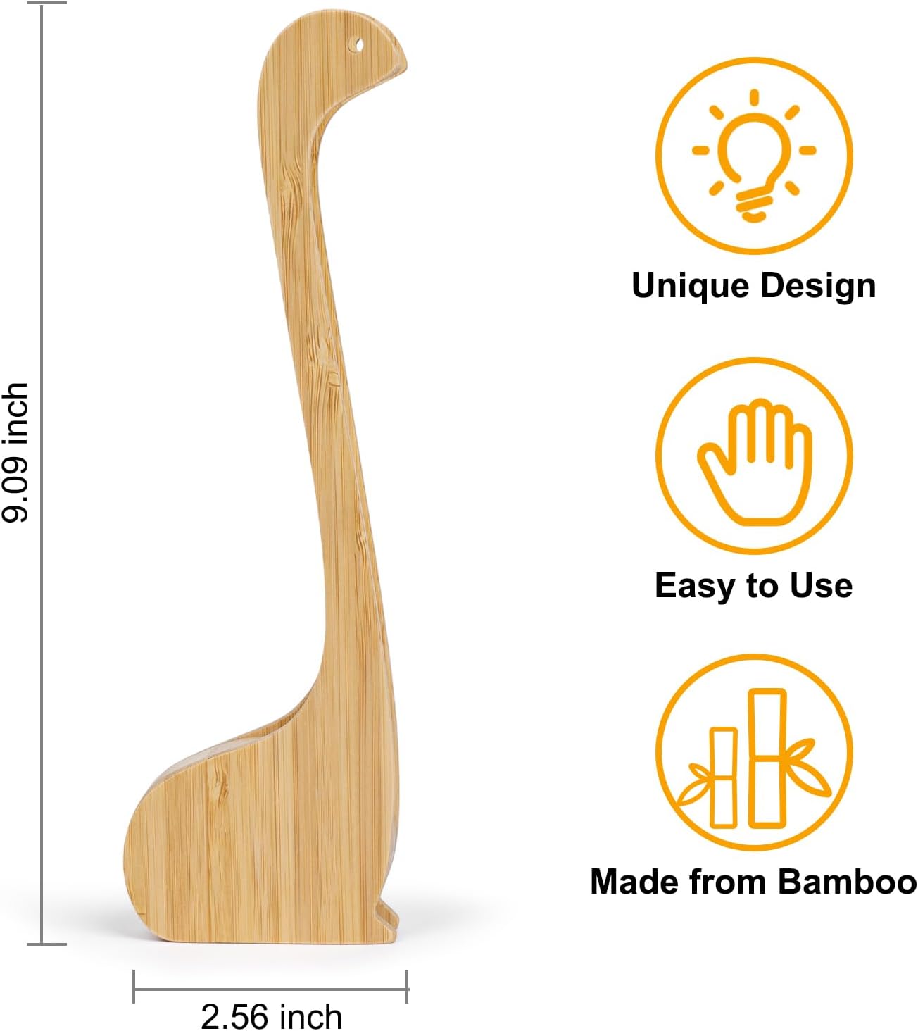 Bamboo Toast Tongs – 10” Toaster Tongs for Bread Bagels Heat-Resistant Bamboo Kitchen Tongs with Anti-Slip Grip, Cute Cat Design for Cooking & Serving (Animal model design)