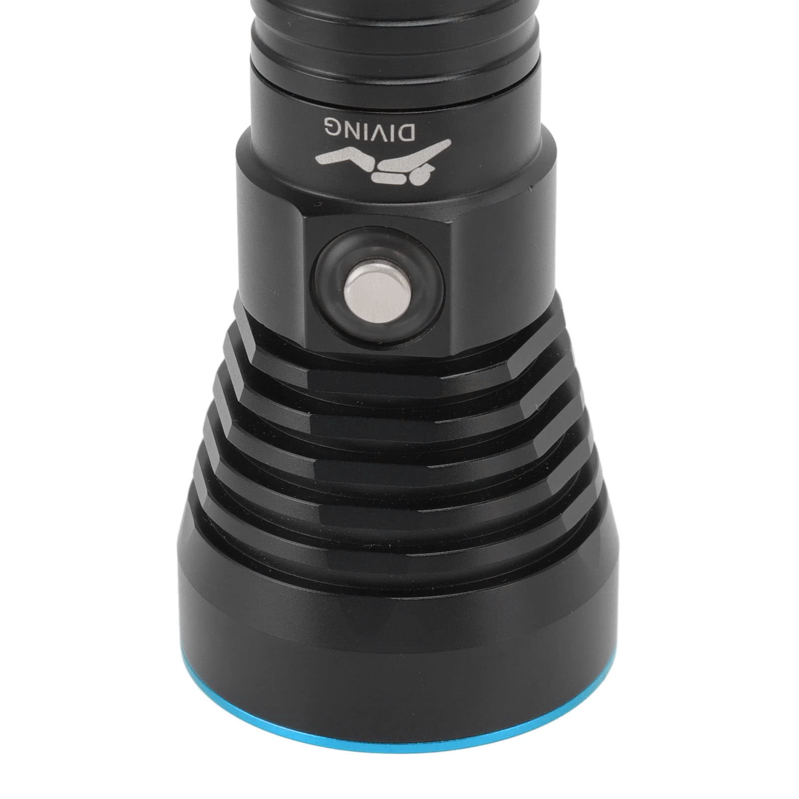 Torcia subacquea LED Torcia subacquea 3000LM Torcia subacquea IPX8 Impermeabile 100M per immersioni subacquee Snorkeling Escursionismo Campeggio Lega di alluminio 155mm (Blu)