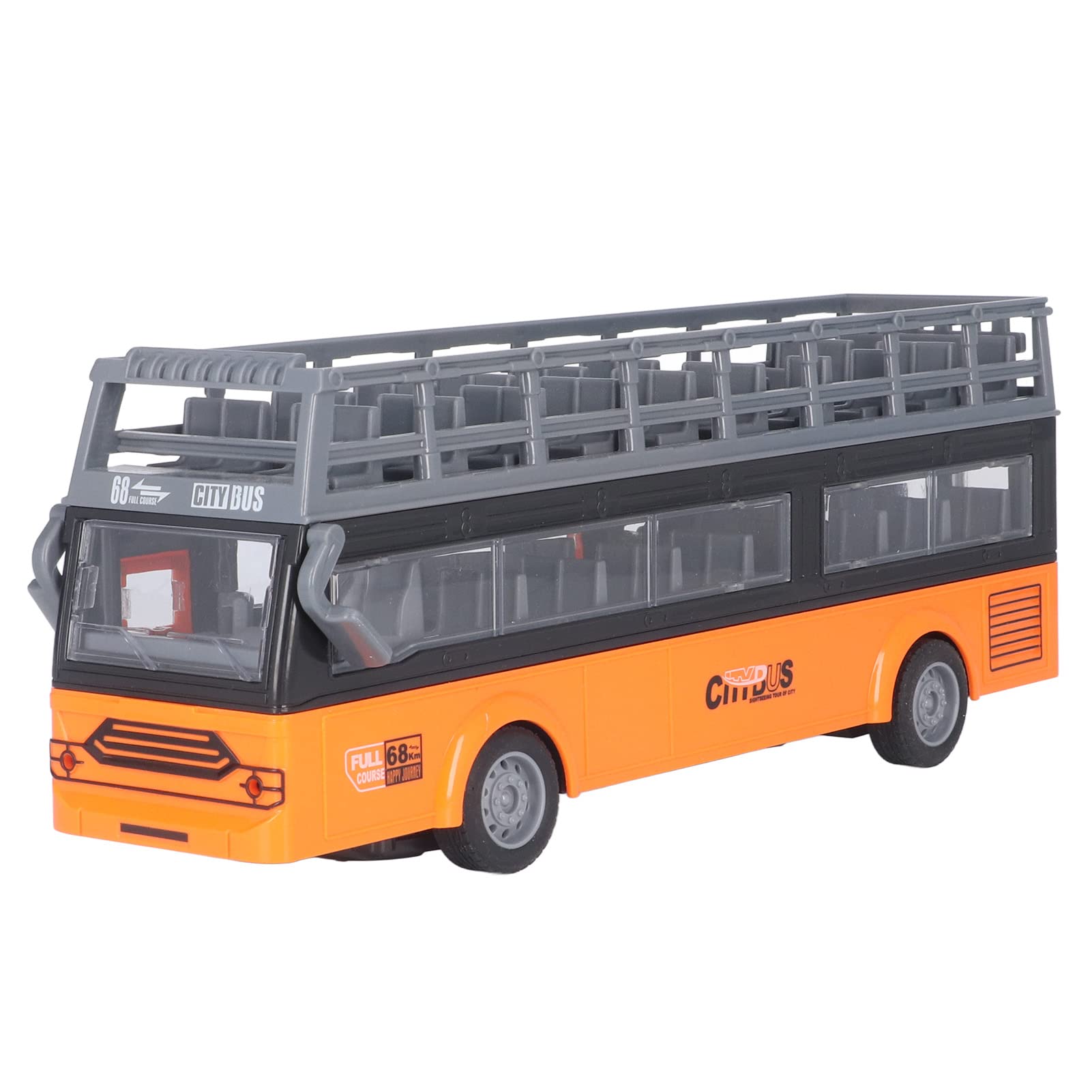 Syrisora RC-Bus, Ferngesteuertes Doppeldecker-Spielzeug mit Antikollisionsdesign und Hydraulischem Hebel, für ab 3 Jahren (QH204 9 Sightseeing-Bus)