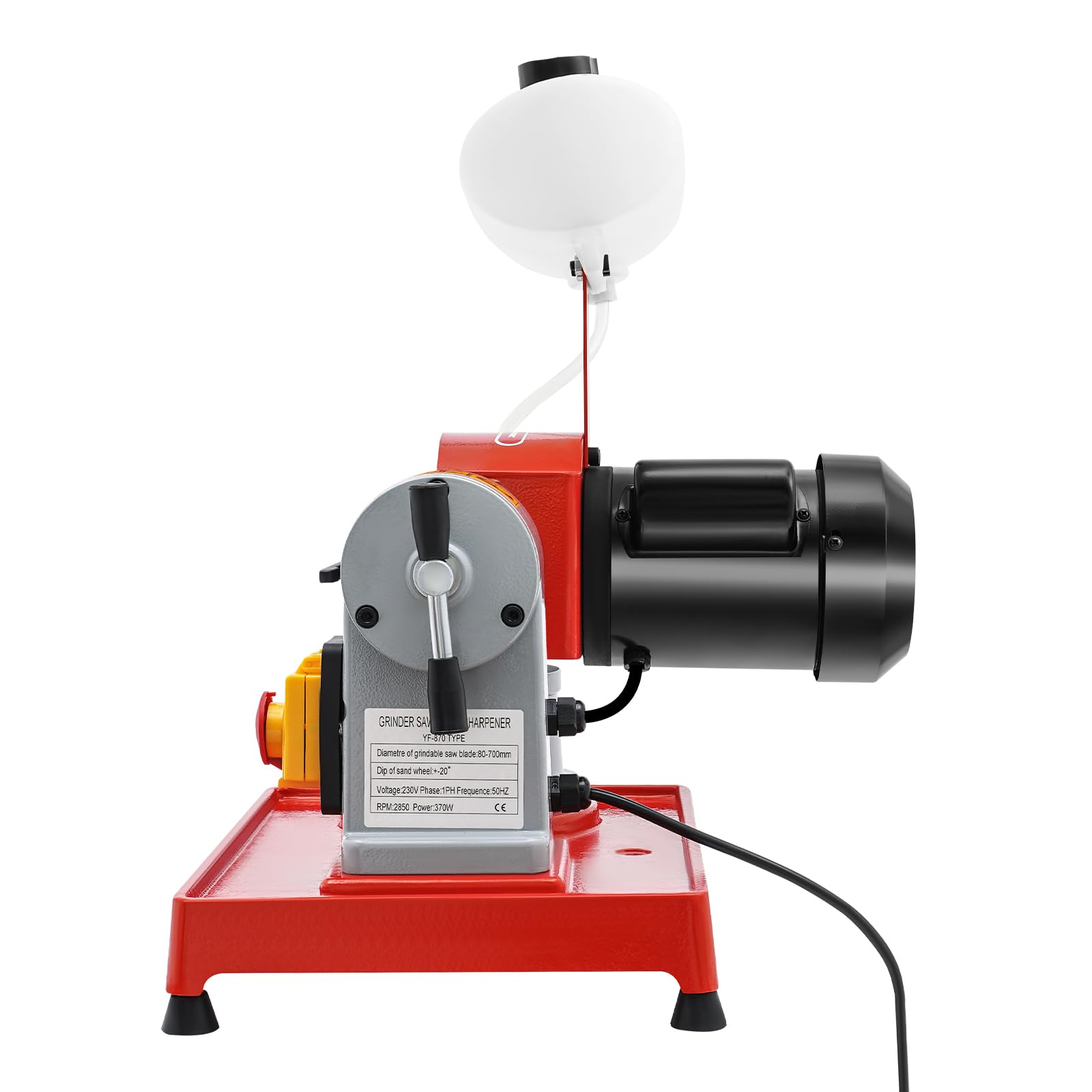370W Schärfmaschine Sägeblatt, 2850RPM Sägeblattschärfgeräte Kreissägeblatt Schärfgerät Nass Kreissägeblattschärfer Kreis Sägeblatt Schärfgerät für Legierung runde Aluminiumblätter, Holzverarbeitung