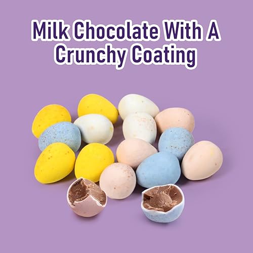 Miniatura 4 de Cadbury - Mini huevos de Pascua de chocolate con leche para platos de dulces de Pascua, recuerdos de fiesta, loncheras, postres decorativos, huevos