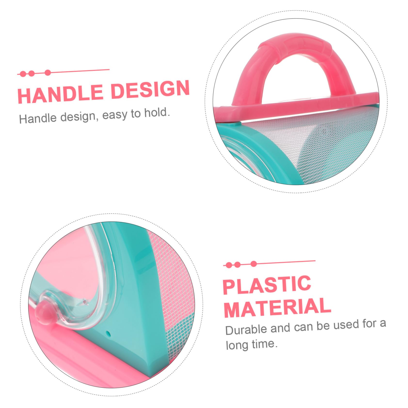 Kit de Captura de Exploración para Niños, 1 Juego Rosa | Red y Jaula de Observación, Plástico y Tela, para Camping y Actividades de Observación Biológica al Aire Libre