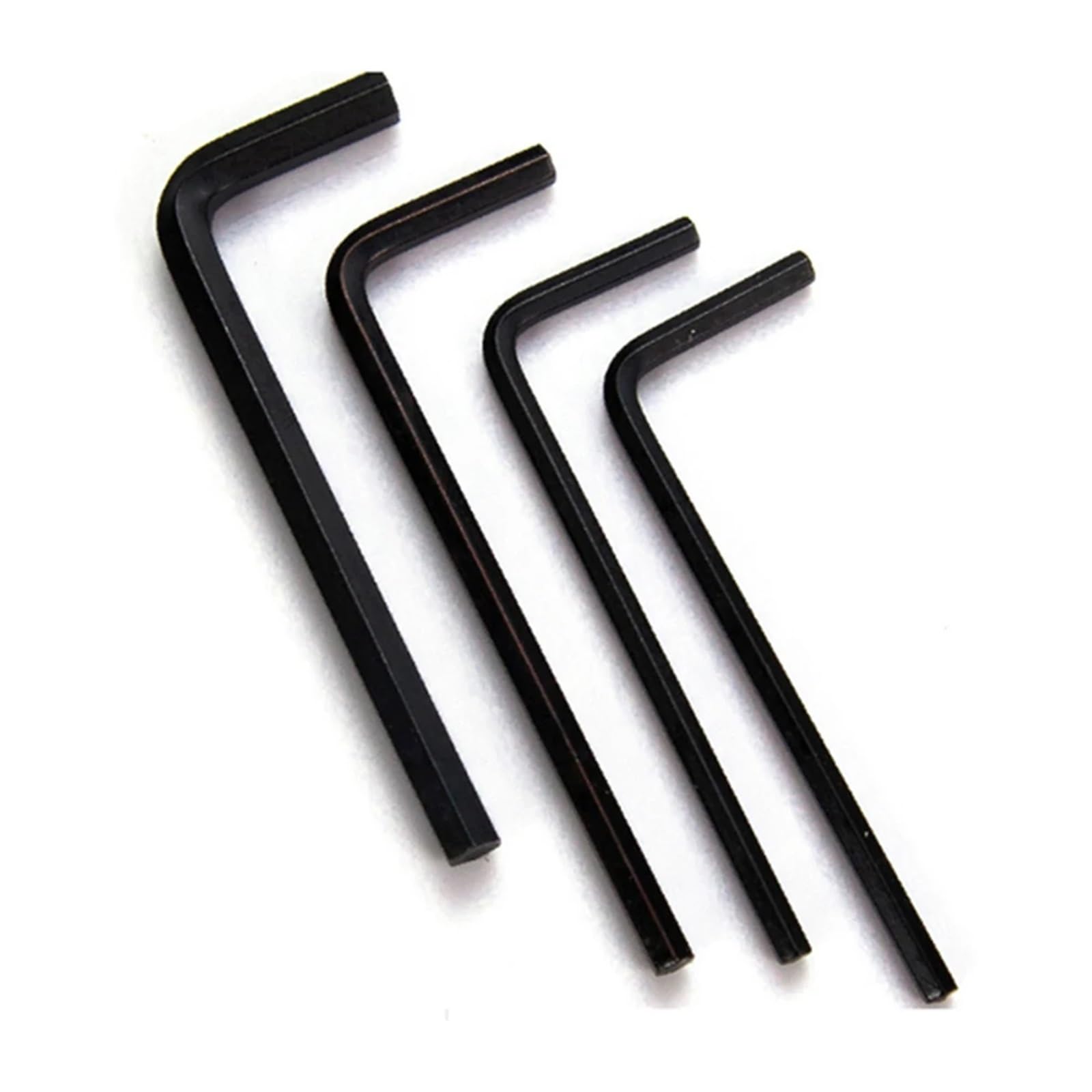 Genérico Llave Allen Llave hexagonal Juego de llaves Allen pequeñas Bicicleta Mango en L pequeña for computadora y teléfono(Black,1.5mmx17x47 150pcs)