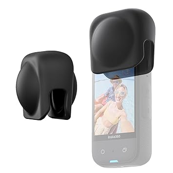 ZORBES Silicone Lens Cover for Insta 360 X4 Anti-Scratch Silicone Lens Cover Removable Silicone Lens Cap for Insta 360 X4, 1 Piece
