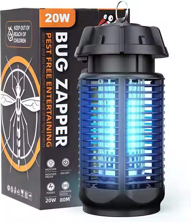 Flying Insects Killer Bug Zapper Insect Killer Outdoor 20W Electric Mosquito Zapper outdoor Waterproof Mosquito Killer Lamp Insect Fly Trap