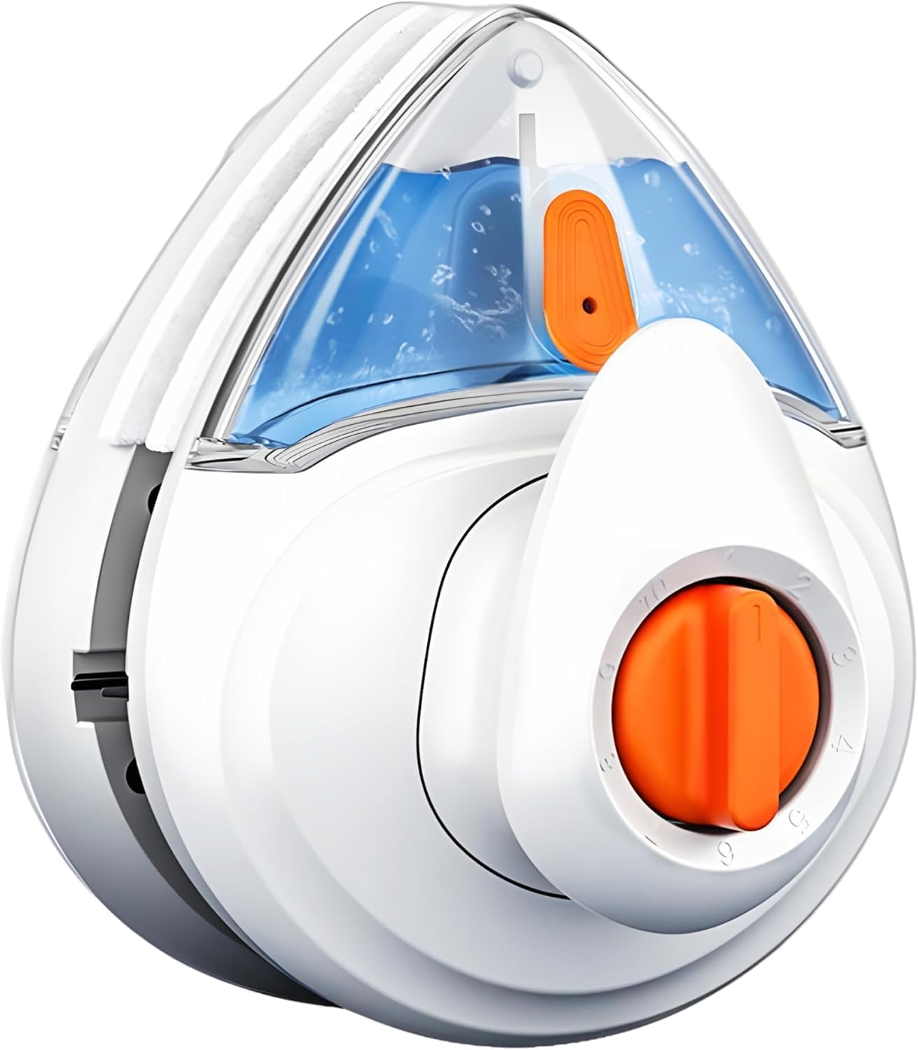 Bewinner Magnetic Window Cleaner - 10 Level Magnetic Adjustment, Double Sided Triangular Window Cleaning Equipment with 2.5m Safety Rope for High Rise