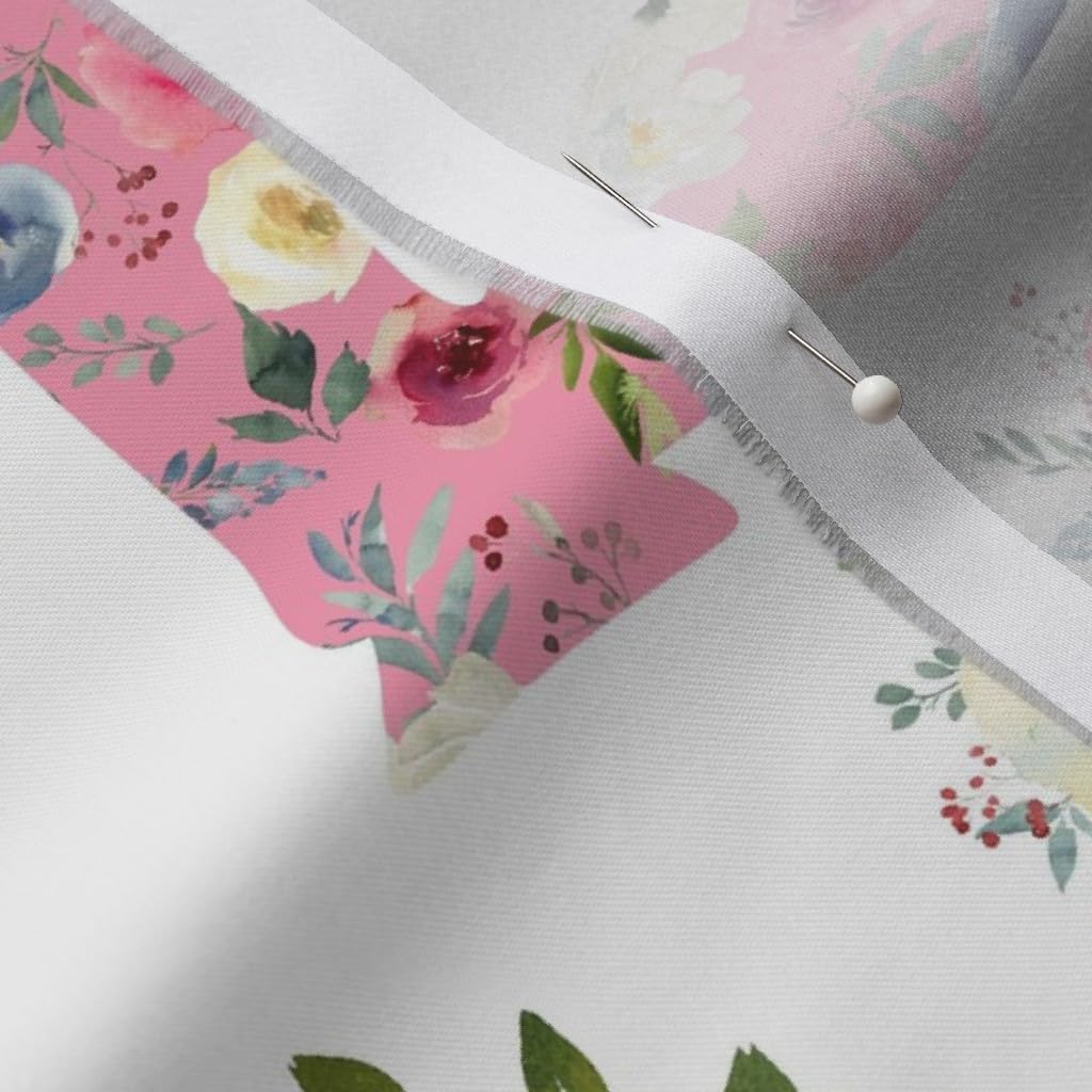 Spoonflower Fabric - Nsfw Mature Pink Floral Flower Penis Adult Gay Gay Pride Printed on Organic Cotton Sateen Fabric by The Yard - Sewing Quilting Apparel Home Decor