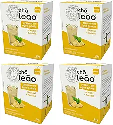 Combo Chá Leão Água Gelada Abacaxi e Hortelã - 4 Caixas 40 Sachês