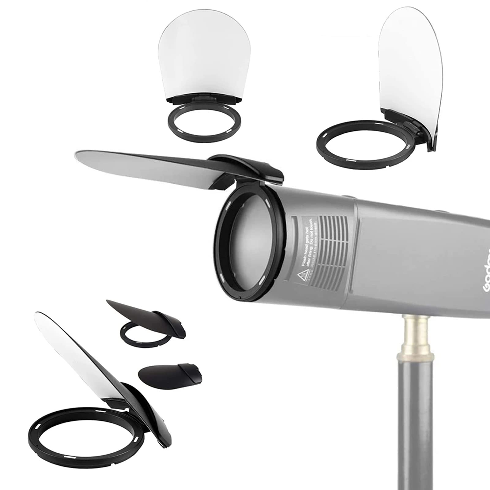 AK-R12 Scheda di rimbalzo per testa rotonda H200R - Accessori per diffusore di luce per piastra ombreggiatura serie V1 -