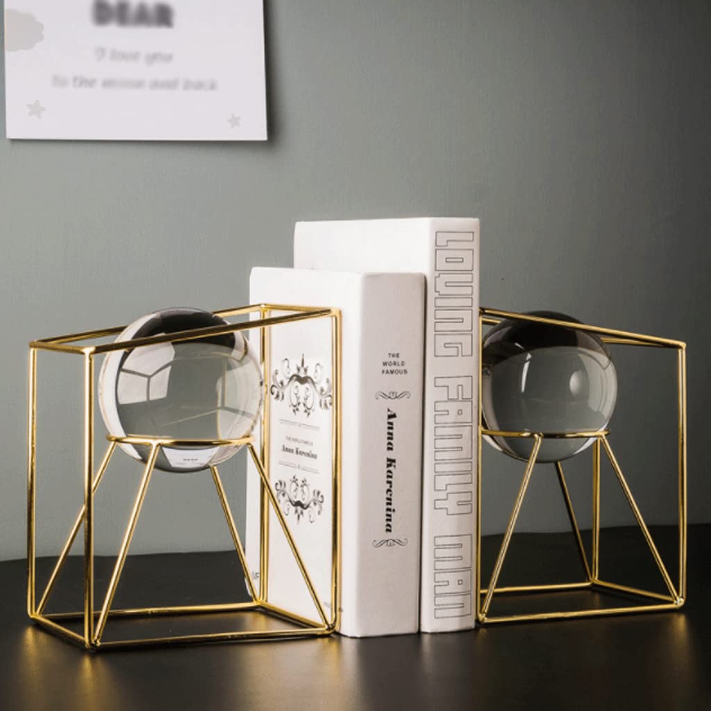 水晶等　ブックエンド Amazon.co.jp: ブックエンド ガラス水晶玉の装飾が施された幾何