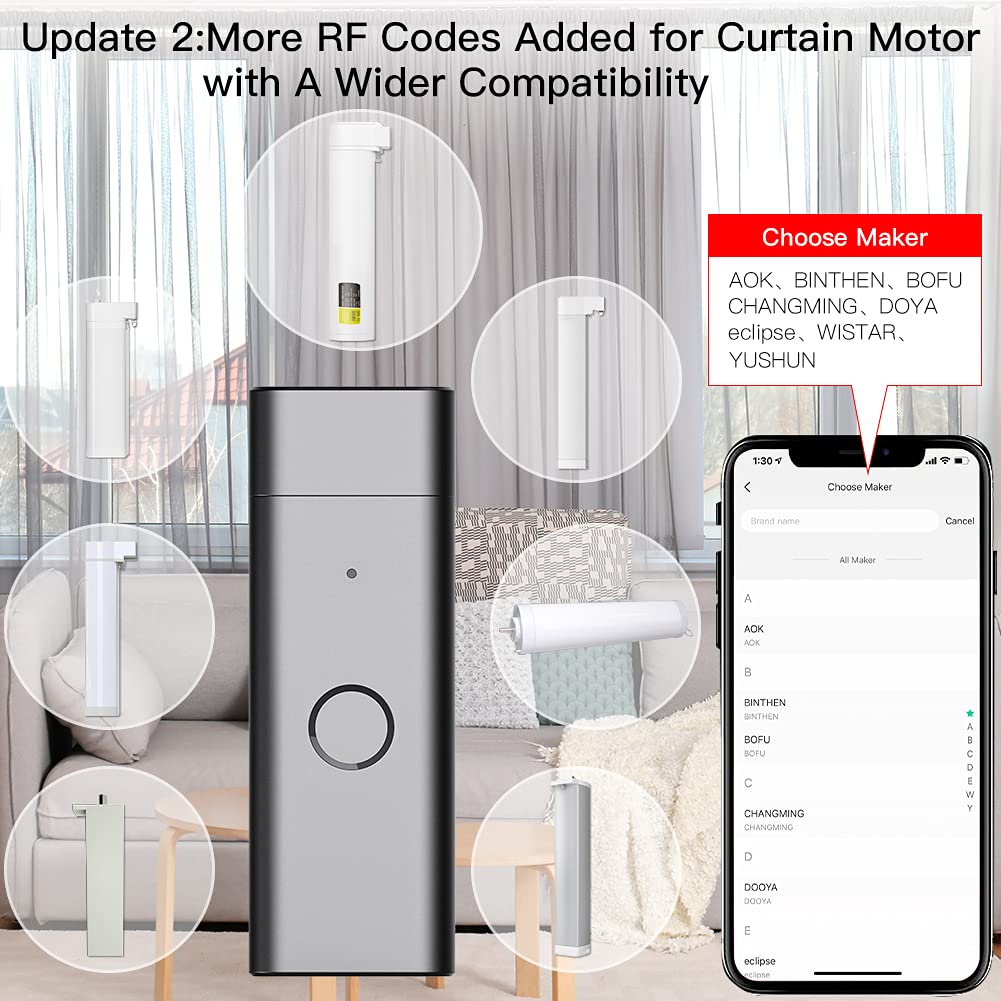 Tuya Controlador USB Control remoto infrarrojo Radiofrecuencia Control remoto IR+RF+WiFi Dispositivo de control de distancia para Alexa
