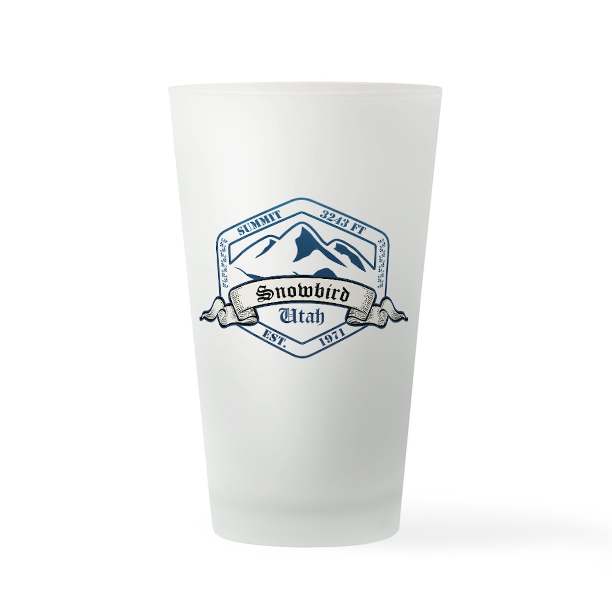 CafePress Snowbird Ski Resort Utah Pint Glass, 16 oz. Drinking Glass