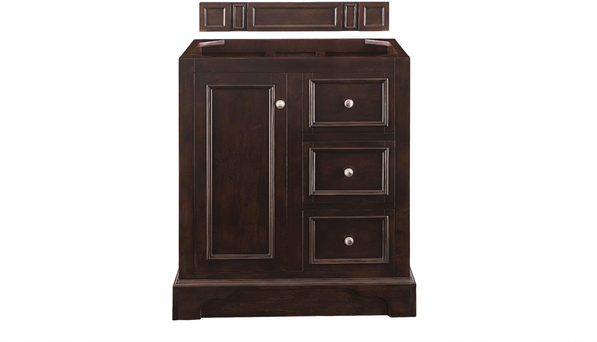 Photo 1 of 35 in. Modern Single Vanity in Burnished Mahogany