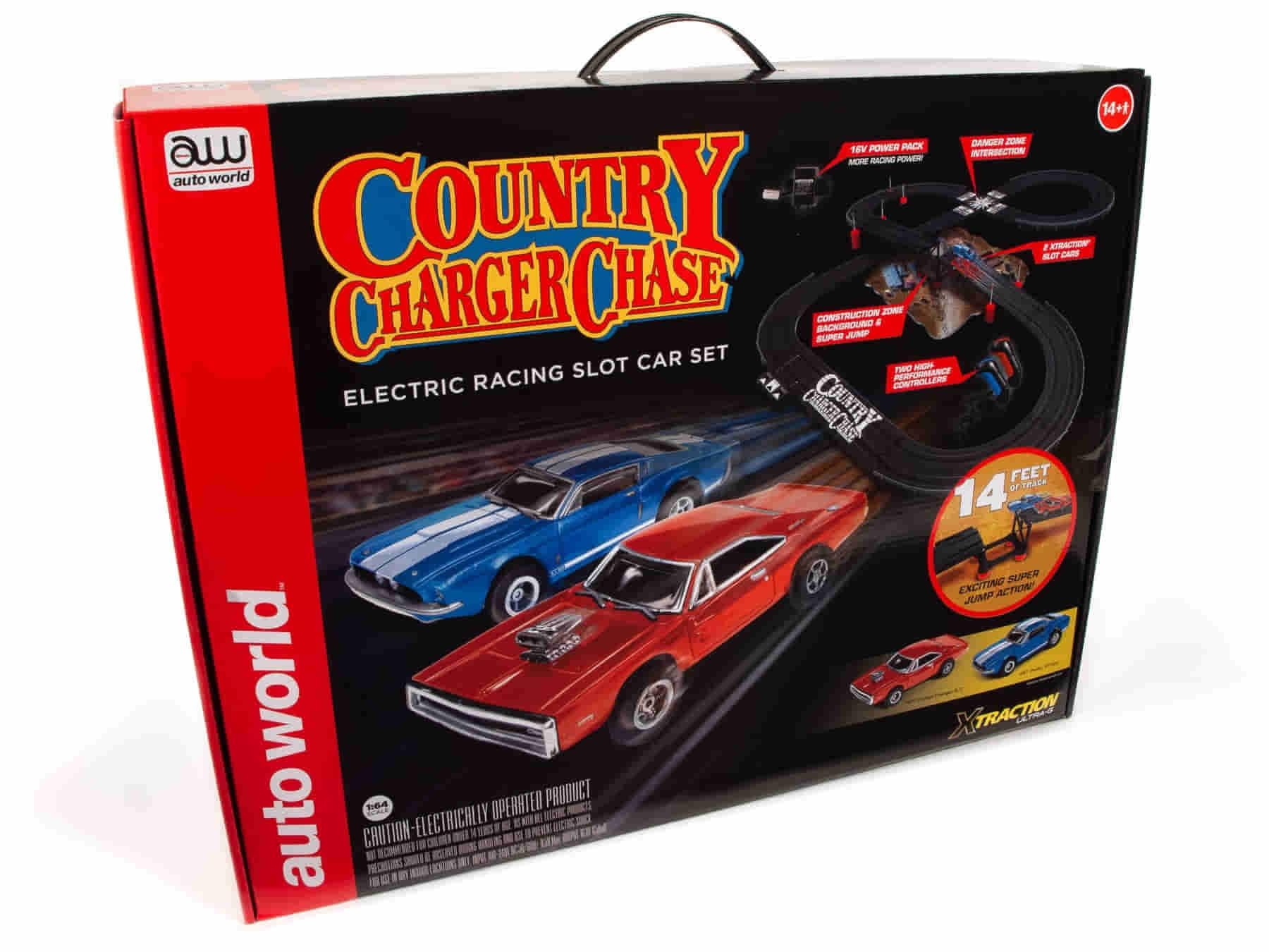 スポーツトイ・アクショントイ a-rt 69 Amazon.com: 14' County Charger Chase Slot Race Set 1967