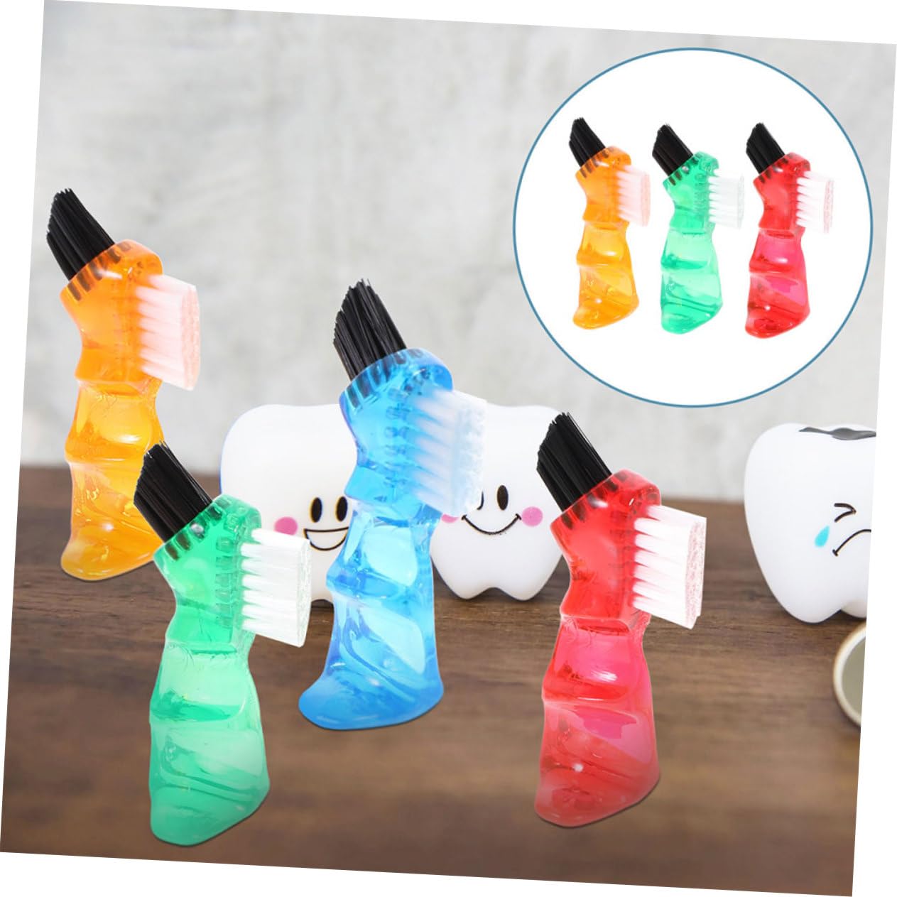 15pezzi Spazzolini Dentali Per Spazzole Creative Per Orale Mini Spazzolini Ergonomici