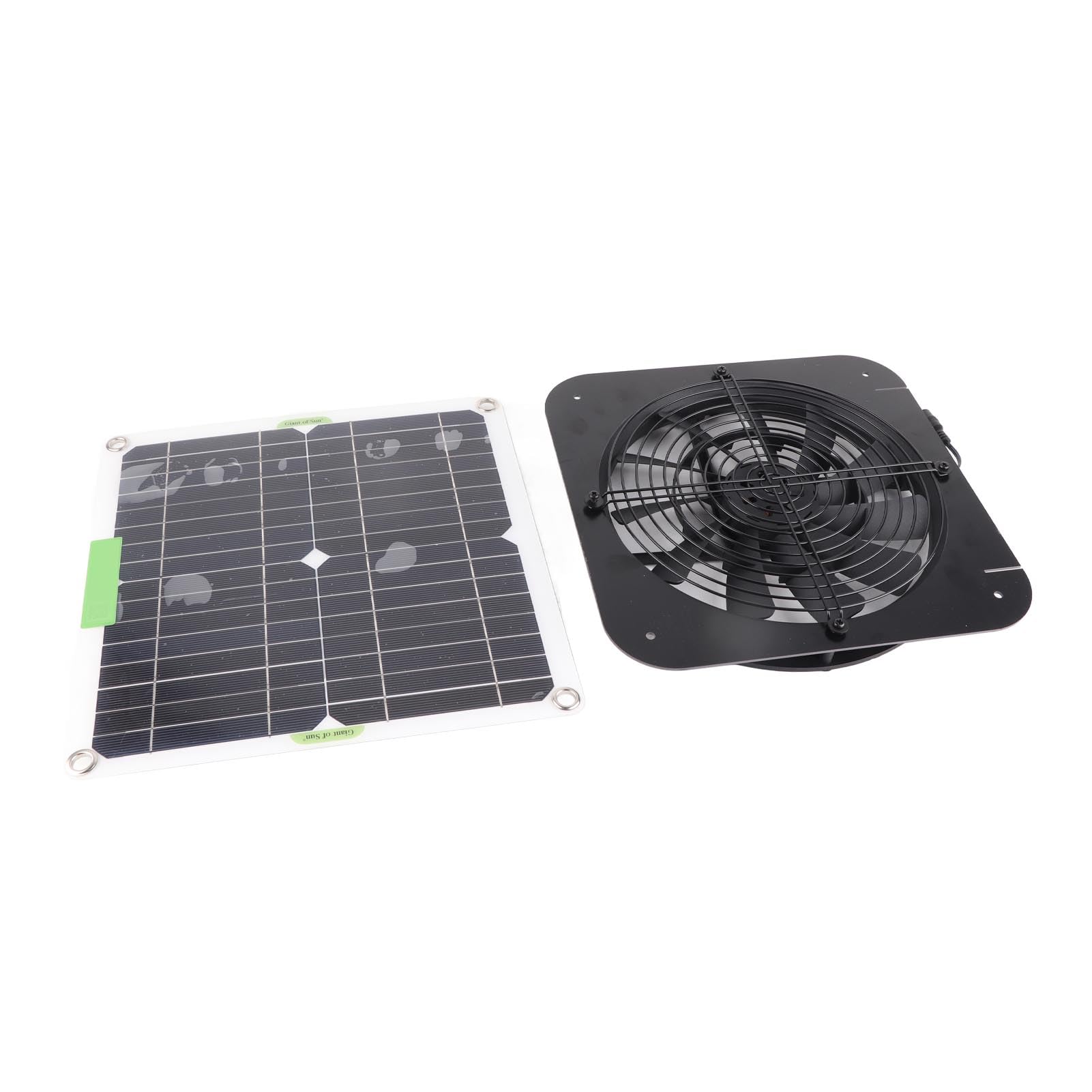 Ventilateur D'extraction alimenté par Panneau Solaire, 100W, 18V, Portable, pour Grenier, Maison D'animaux Domestiques, Poulet, Camping-car, Serre