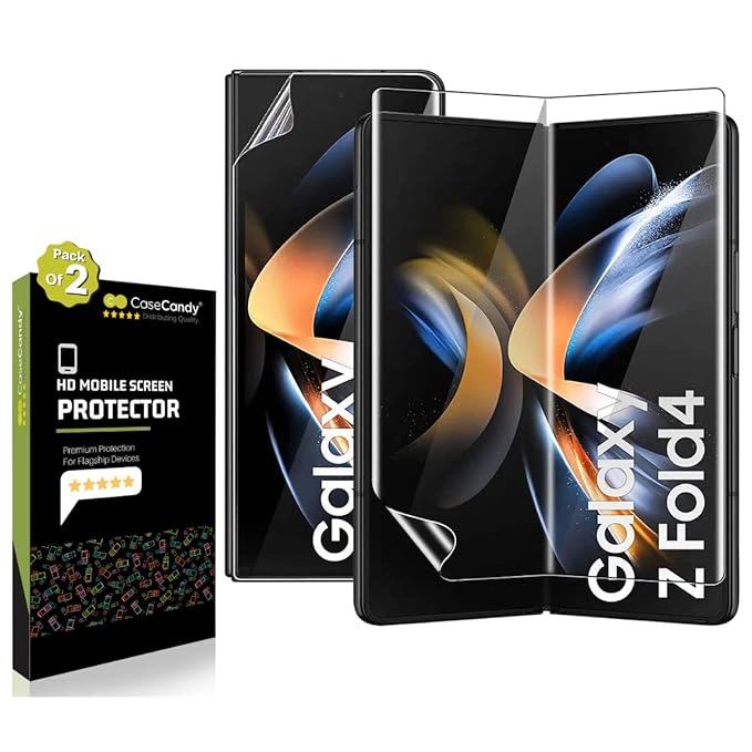 Casecandy® Screen Protector Guard For Samsung Z Fold 4 (Set of 4) Z