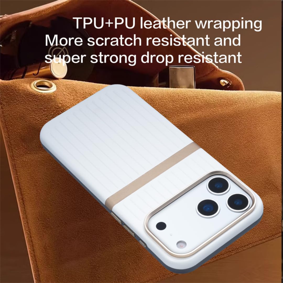 Étui en Cuir magnétique pour iPhone 15 avec Chargement sans Fil et Coque élégante (pour iPhone 15/Noir)