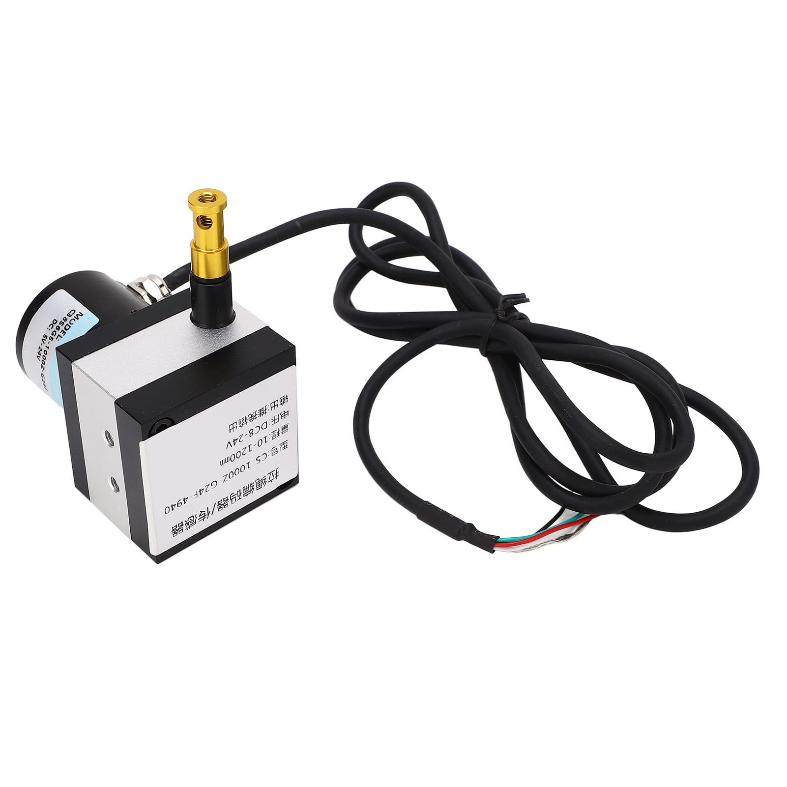 Codificador de Cable de Extracción, Codificador de Cable Incremental DC8-24V 10-1200mm Rango 0.25% FS Linealidad 0-5K Ohm Salida para Máquina de Prueba