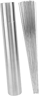 STOBAZA 50 Pçs 304 Espetos De Churrasco Placa De Churrasco Espetos De Aço Inoxidável Espetos De Churrasco De Metal Antiaderente Espetos De Churrasco De Metal Antiaderente Prata Espetos De