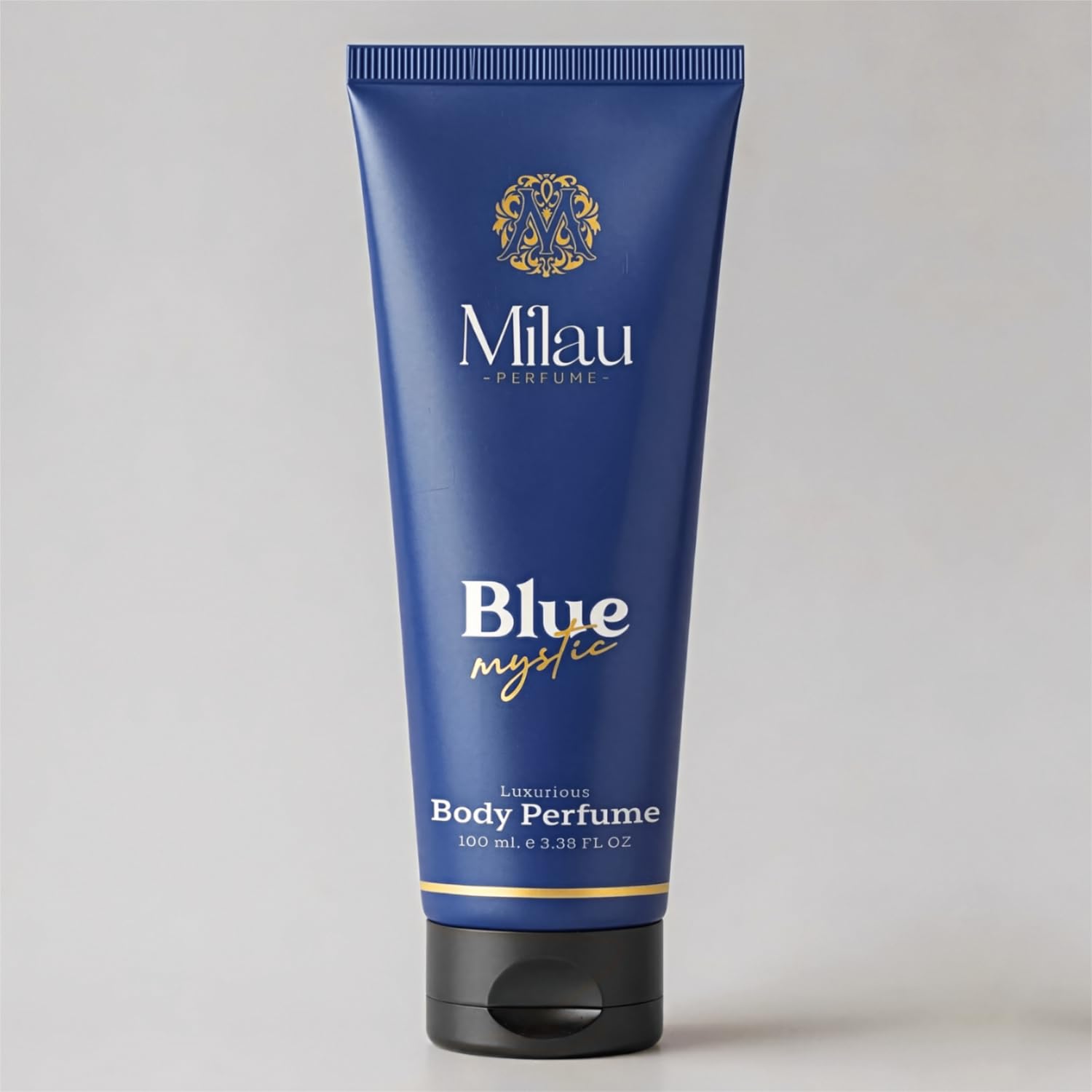 Milau Blue Mystic Body Perfume For Men & Women 100ml, Long Lasting Fresh Aquatic Fragrance Cream, Alcohol Free Cool Scent With Bergamot & Lemon Aroma-image-2
