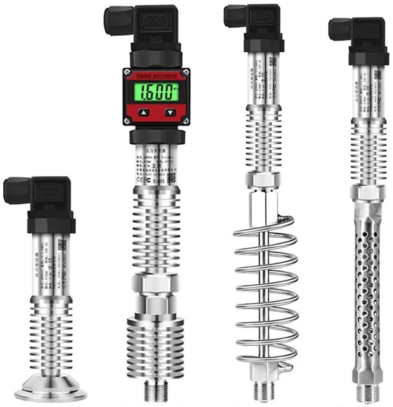 Transmisor de presión de alta temperatura G1/4 4-20mA 0-10V 1bar/10bar/200bar/20kpa/1.6Mpa Sensor transductor de presión Industrial