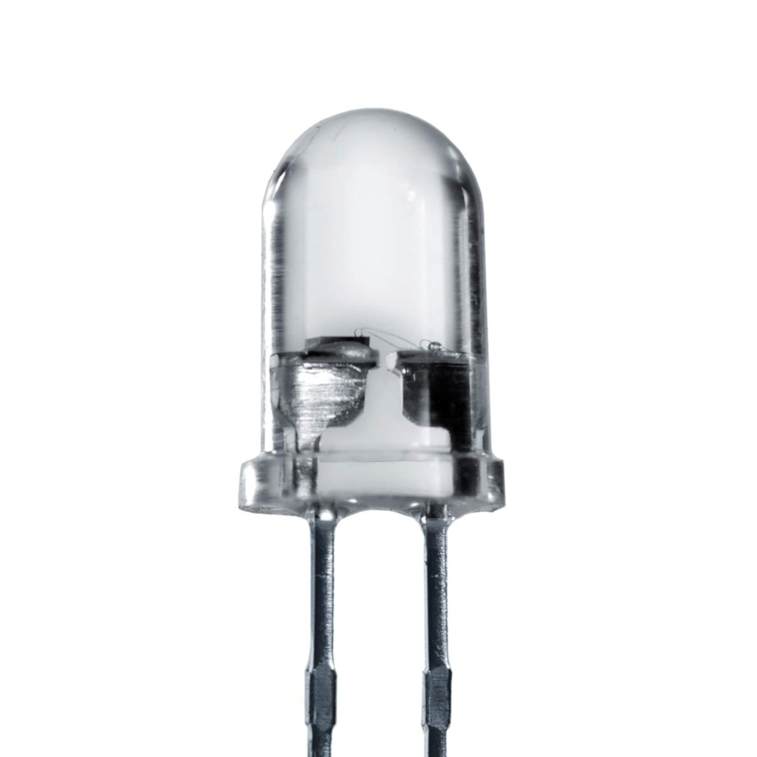 Diodi LED 5mm Colori Bianco extra super luminoso 14.000 mcd 25 pezzi 2-3 V 2 Pin Diodo ad emissione luminosa LEDs lente trasparente