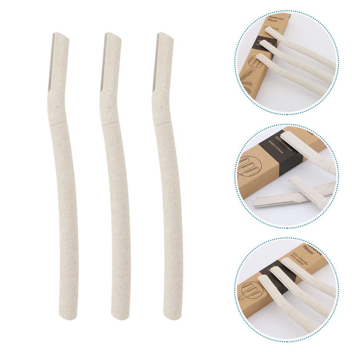 SHERCHPRY 3 Set Set Di Rifinitore Per Sopracciglia Rasoio Per Sopracciglia Modellatore Toelettatura Professionale Kit Di Strumenti Per Il Trucco Strumenti Per Rifinire Le 3 pezzi*3
