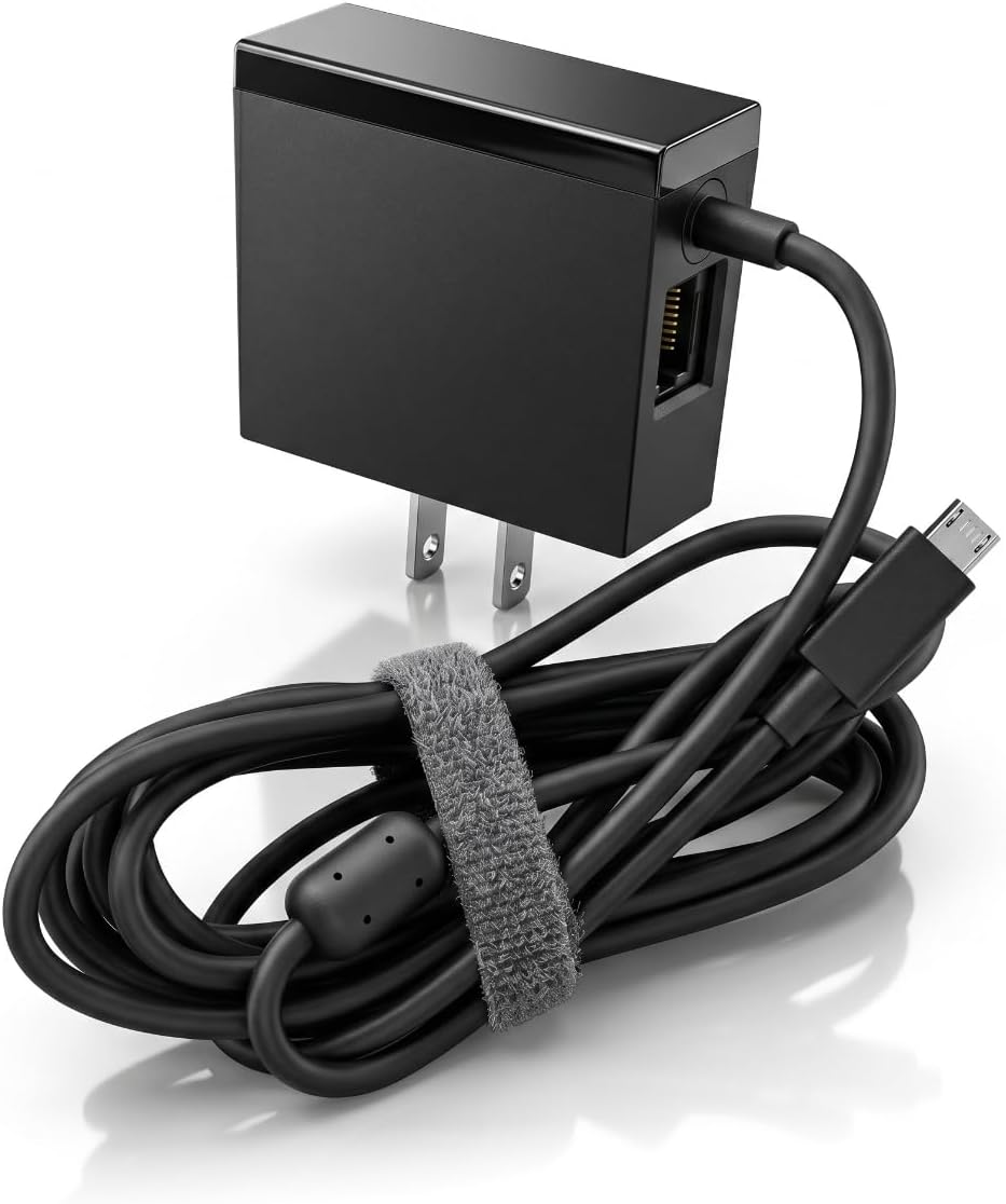 Micro USB Port Fire Stick & Chromecast Ultra 4K Power Adapter by ALYYDBG | Original standard micro usb power adapter with 100Mbps RJ45 port