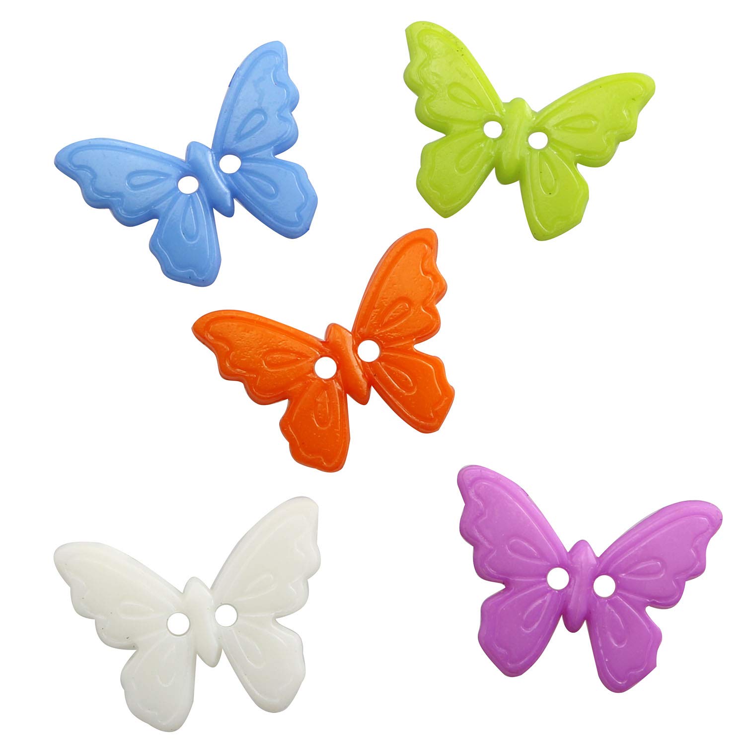 L BUTTON BUTTERFLY BOA ｜birthdaybash Amazon.com: JCBIZ 60pcs Two-Eye Cartoon Butterfly Buttons for Arts