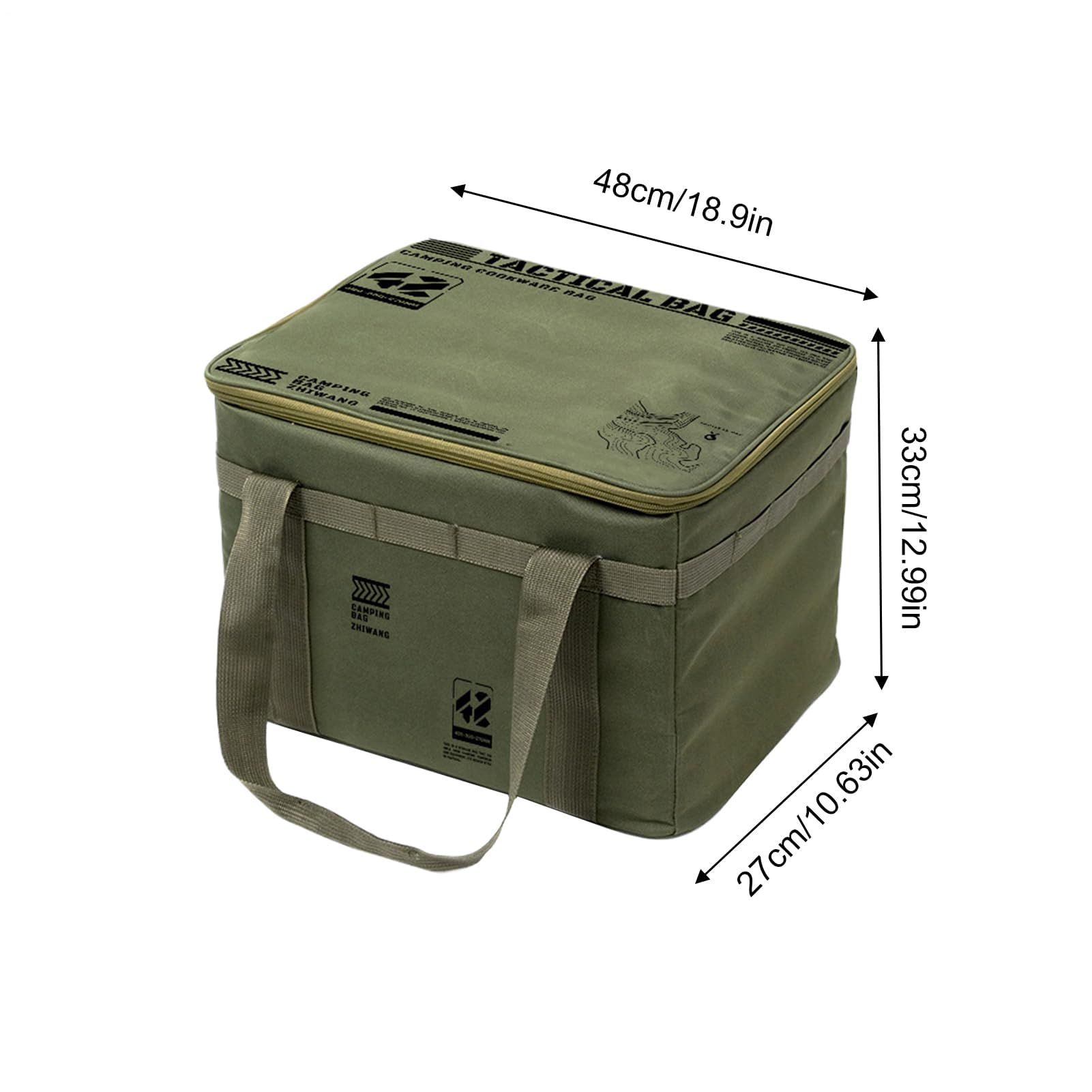 Borsa portaoggetti da campeggio, 42 l, resistente, pieghevole, per viaggi, palestra, cucina, lavanderia, traslochi, spesa, imballaggio universitario