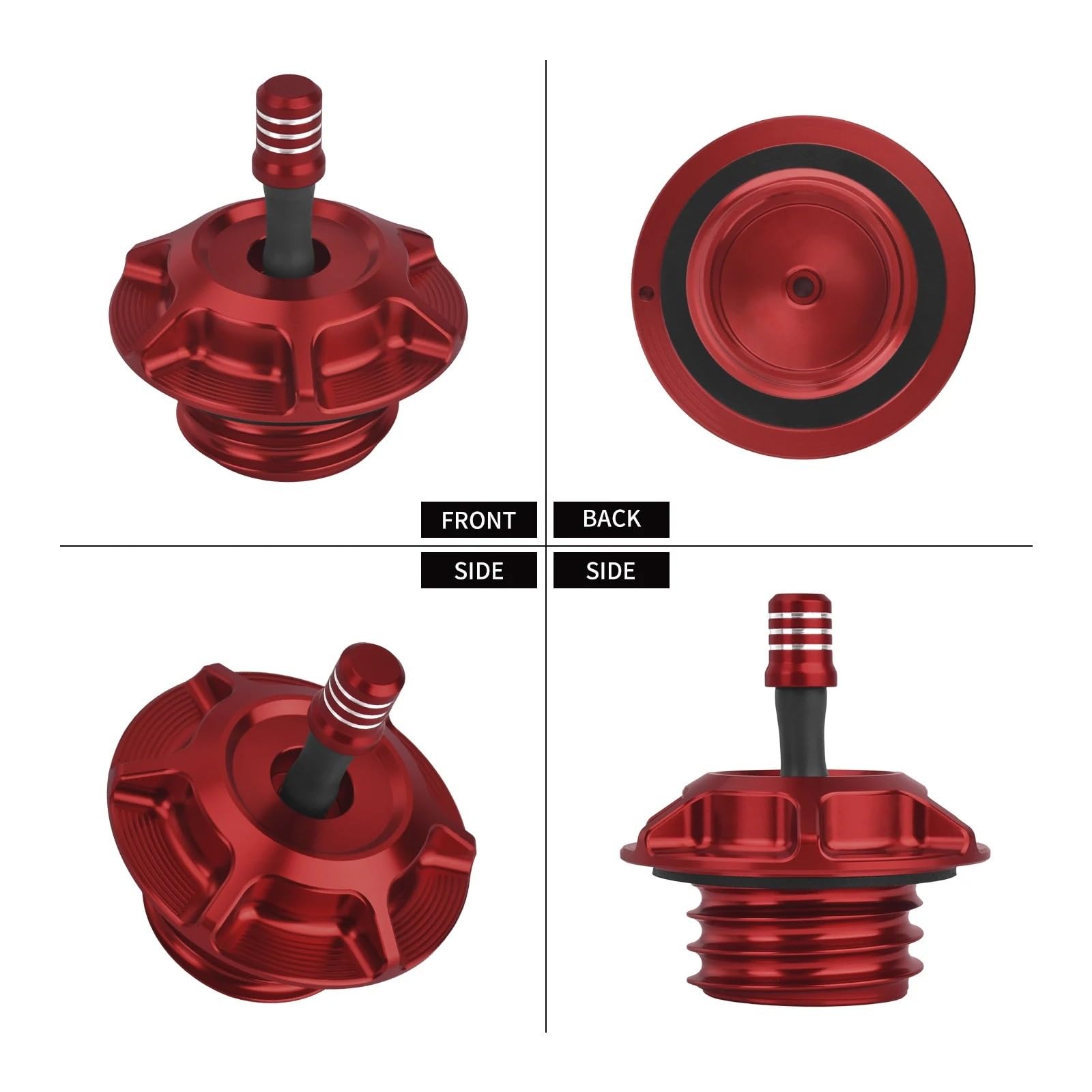Tappo Serbatoio Carburante Per Tutti I Modelli Softail Sportster Femmina | Tappo Serbatoio Moto Tappo Serbatoio Olio In Alluminio Coperchio Ventilato Universale(Green Fuel Cap)