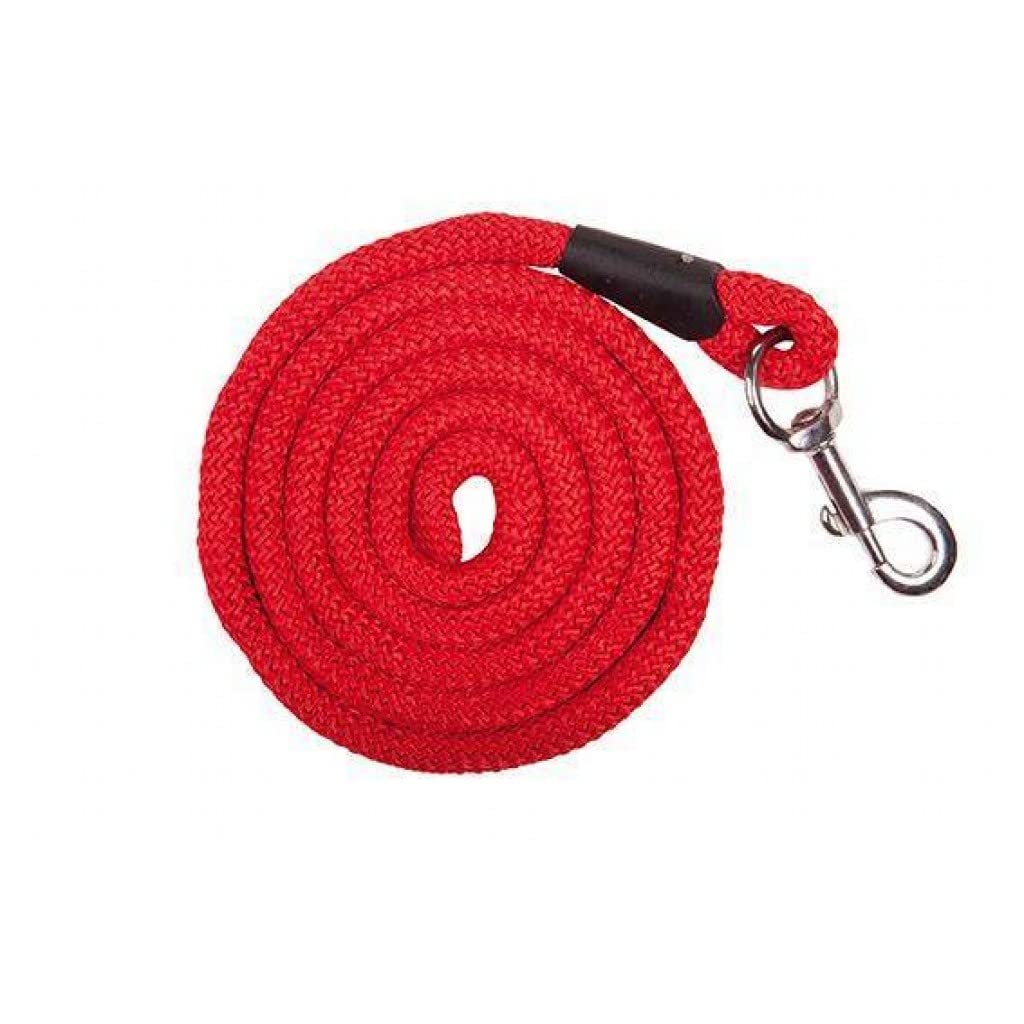 HKM 547044 en Tricot d'Aix-La-Chapelle avec Mousqueton, Longueur 180 cm, Rouge