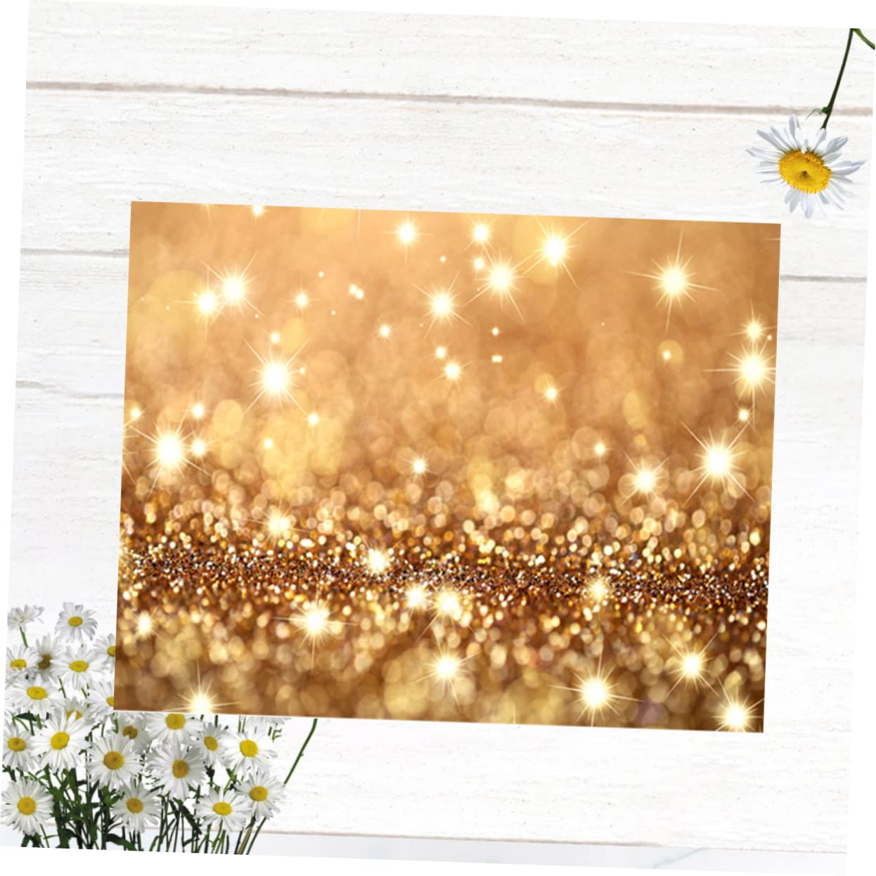 Telo Fotografico Sfondo Foto 150x210 Cm Oro per Party | Tessuto in Etilene Propilene, 1 Pezzo, Superficie Professionale per Riprese e Sessioni in Studio