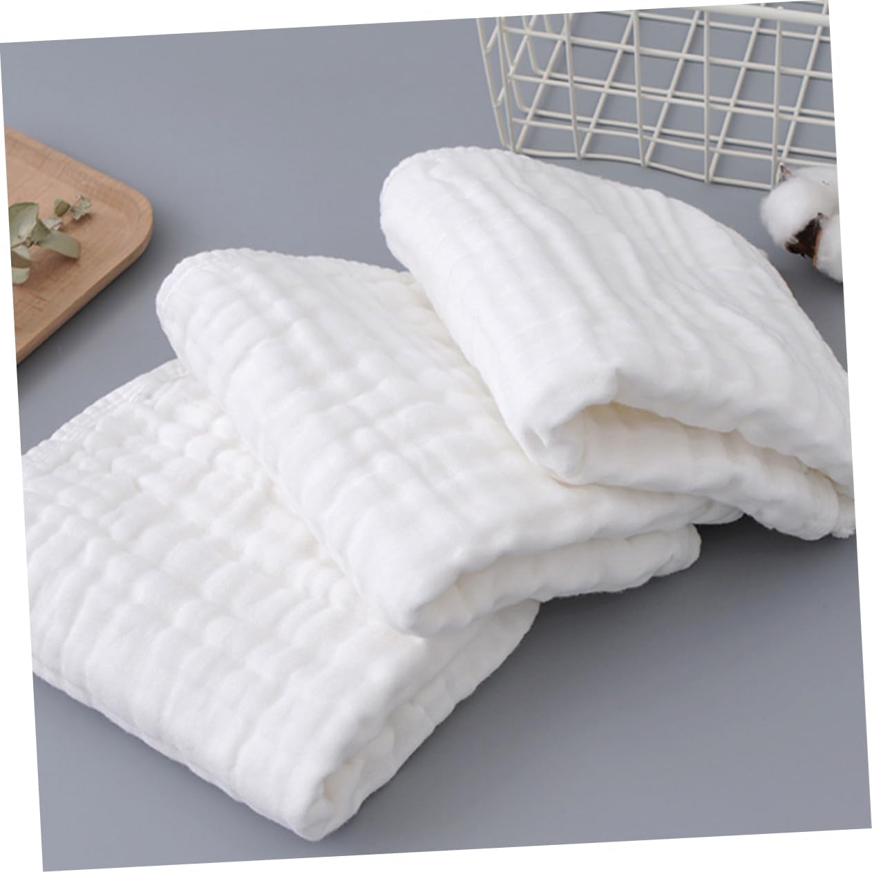4pcs Washcloths Organic Cotton Towels for Newborns Highly Absorbent Face and Hand Towels for Daily Use and Showers Cartoon Design for Boys and Girls