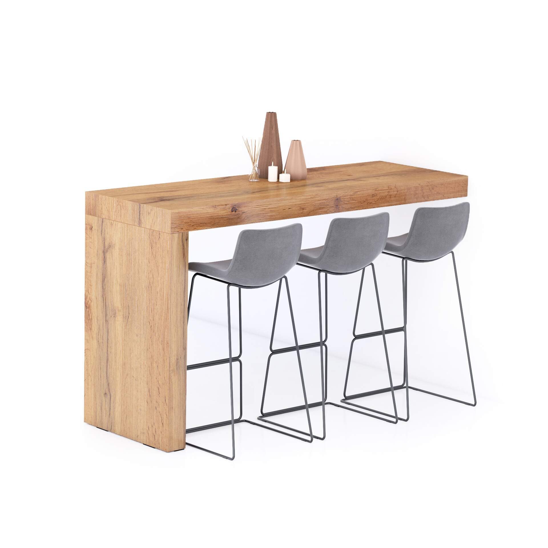 Amazon.com: Mobili Fiver, Evolution Kitchen Peninsula 70,9 x 23.6 in ...