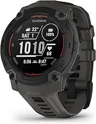 Garmin Relógio Instinct E Preto com Grafite 45mm com Monitor Cardíaco de Pulso e GPS