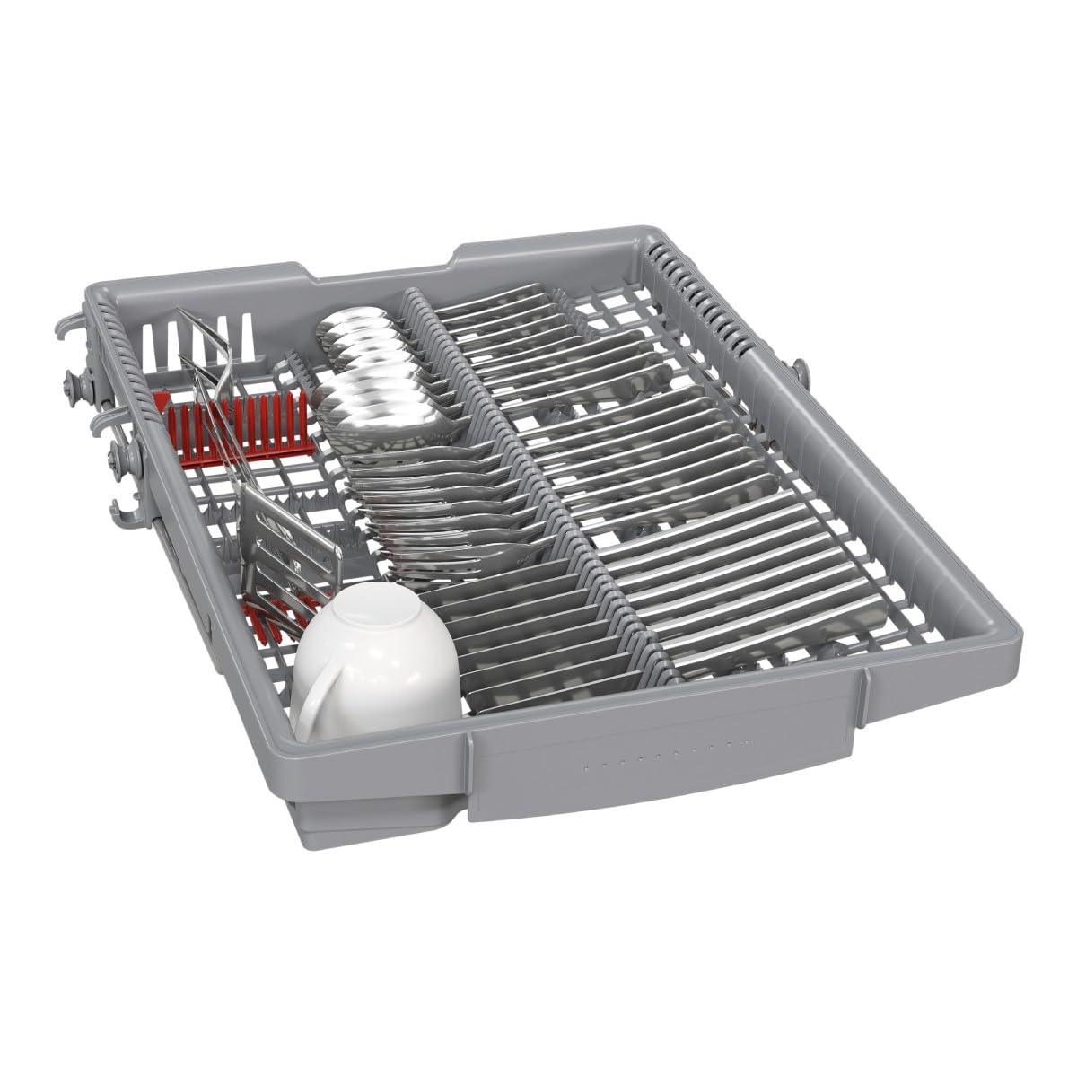 Bosch SPS4EMW61E, Serie 4, Lavavajillas 45cm, Posición libre, Blanco